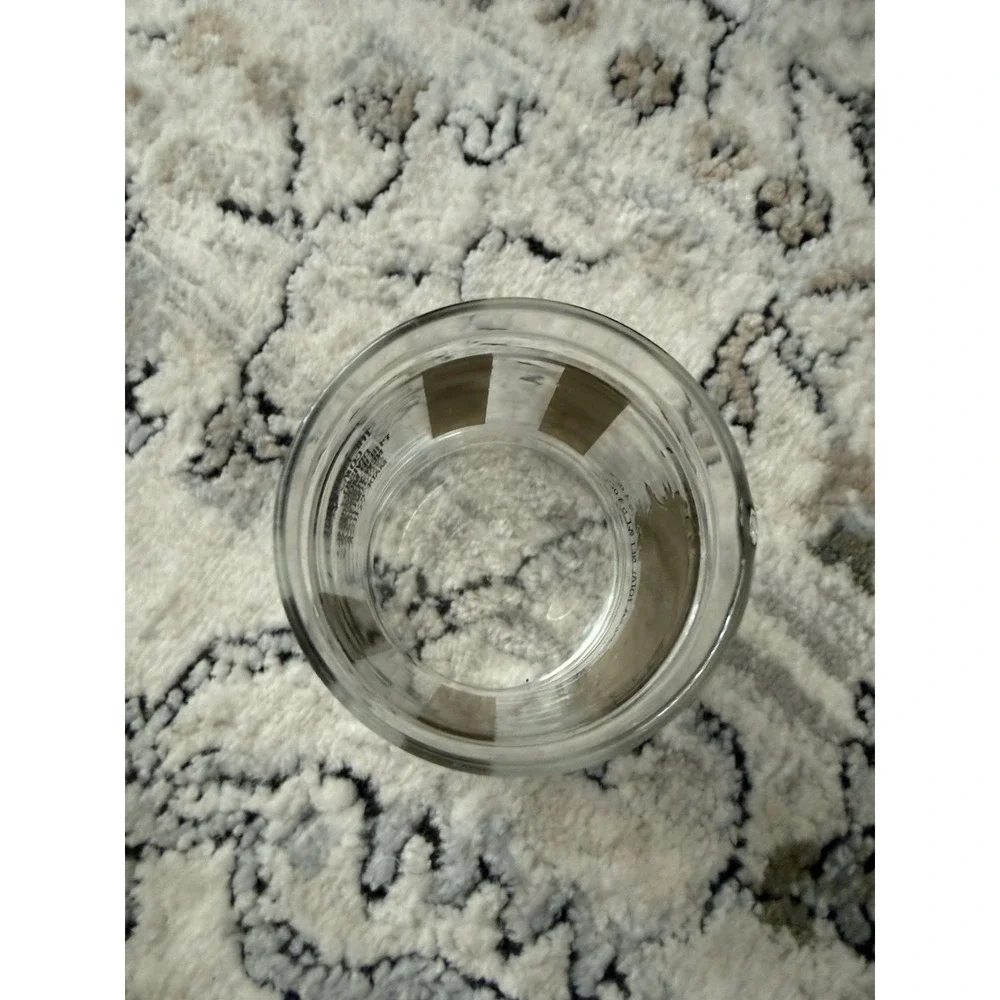 Vintage Jar With Lid/Apothecary W/Gold Trim ~6.5